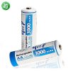 qoop Super Alkaline 2PCS AA Rechargeable Battery 3000mAh - 1.2V