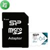 Silicon Power Elite 64GB microSDXC UHS-I Class 10 Memory Card with Adapter 85Mbs