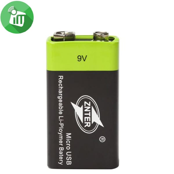إبريق أغمق الثدي  ZNTER Li-polymer 1PCS Size 9V Micro USB Rechargeable Battery 400mAh-9.0V –  Salsapeel MobiFix
