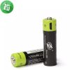 ZNTER Li-polymer 2PCS Size AA Micro USB Rechargeable Battery 1250mAh-1.5V