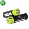ZNTER Li-polymer 2PCS Size AA Micro USB Rechargeable Battery 1250mAh-1.5V